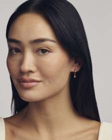 Maisie 18k Gold Vermeil November Huggie Earrings