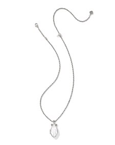 Alexa Locket Vintage Silver Short Pendant Necklace