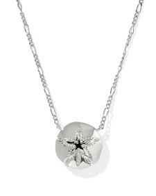 Sand Dollar Silver Short Pendant Necklace
