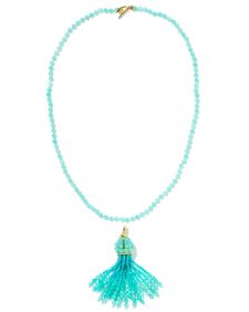 Sylvia Gold Large Long Pendant Necklace