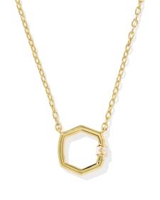 Davie 18k Gold Vermeil Enamel Pendant Necklace