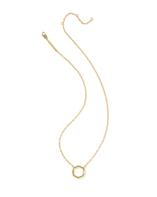 Davie 18k Gold Vermeil Enamel Pendant Necklace