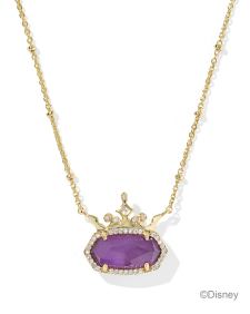Disney | Kendra Scott Elisa Princess Gold Short Pendant Necklace