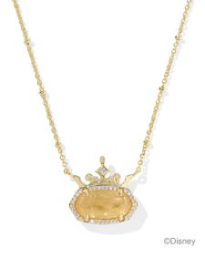 Disney | Kendra Scott Elisa Princess Gold Short Pendant Necklace