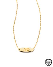 Alpha Phi Pendant Necklace