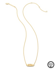 Zeta Tau Alpha Pendant Necklace