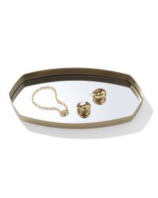 Danielle Mirrored Countertop Tray in Gold
