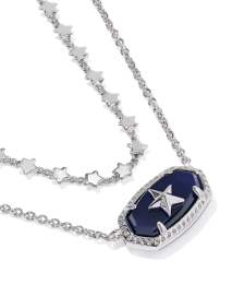 Elisa Silver Dallas Multi Strand Necklace