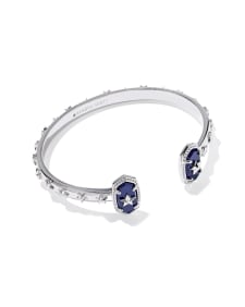 Elton Silver Star Cuff Bracelet