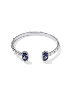 Elton Silver Star Cuff Bracelet