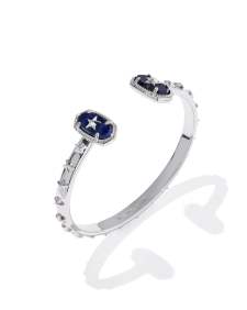 Elton Silver Star Cuff Bracelet