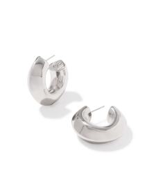 Embry Silver Hoop Earrings