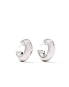 Embry Silver Hoop Earrings