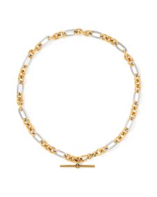 Embry Vintage Mixed Metal Link and Chain Necklace