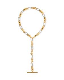 Embry Vintage Mixed Metal Link and Chain Necklace