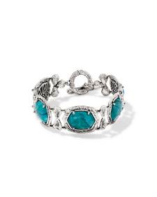 Tiger Striped Daphne Vintage Silver Statement Bracelet