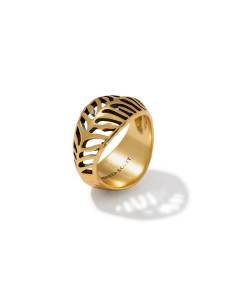 Tiger Striped Mikki Vintage Gold Band Ring