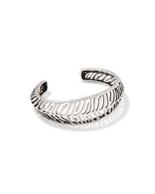 Tiger Striped Mikki Vintage Silver Cuff Bracelet