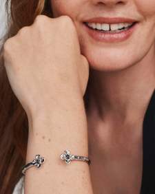 Leanne Silver Cuff Bracelet