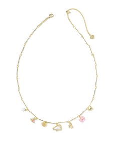 Cheer Gold Charm Necklace