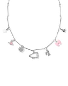 Cheer Silver Charm Necklace