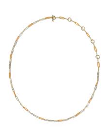 Courtney Gold Enamel Link and Chain Necklace