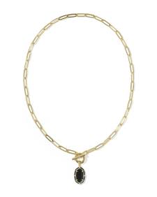 Elisa Enamel Link and Chain Necklace