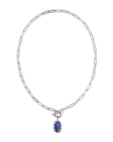Elisa Enamel Link and Chain Necklace