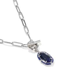 Elisa Enamel Link and Chain Necklace