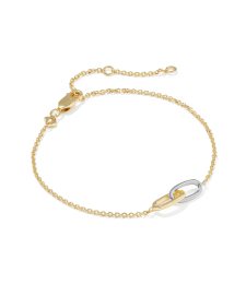 Danielle Mixed Metal Interlocking Bracelet
