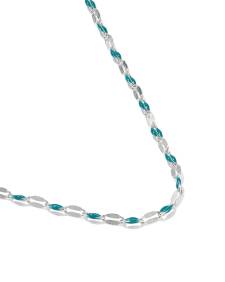 Enamel Mirror Chain Necklace