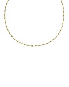 Enamel Mirror 18k Gold Vermeil Chain Necklace