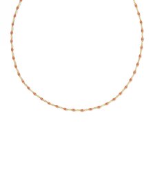 Enamel Mirror 18k Gold Vermeil Chain Necklace