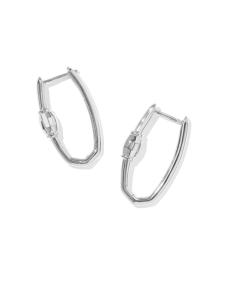 Large Bristol Sterling Silver Hoop Earrings