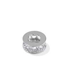 Pave Sterling Silver Spacer Charm