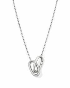 Danielle Sterling Silver Interlocking Pendant Necklace