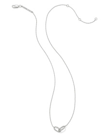 Danielle Sterling Silver Interlocking Pendant Necklace