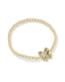 Haley Bow Gold Stretch Bracelet