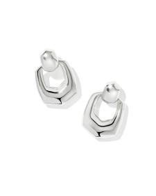 Kaitlin Silver Open Frame Earrings