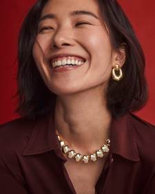 Kaitlin Gold Open Frame Earrings