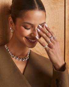 Kaitlin Silver Statement Necklace