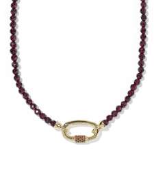 Emery Gold Beaded Strand Necklace