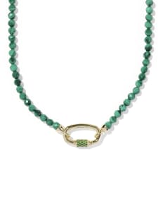 Emery Gold Beaded Strand Necklace