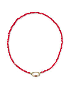 Emery Gold Beaded Strand Necklace