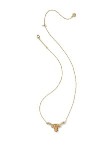 Longhorn Gold Short Pendant Necklace