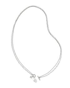 Eve Silver Chain Multi Strand Necklace in Freshwater Cultured Pearl