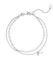 Eve Silver Multi Strand Bracelet in Freshwater Cultured Pearl