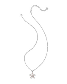 Kyla Flower Silver Pendant Necklace