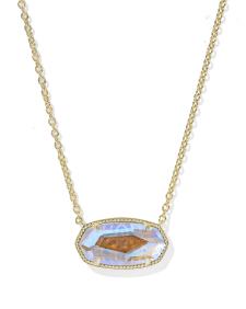 Elisa Gold Statement Short Pendant Necklace