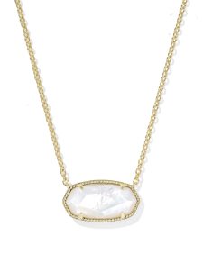 Elisa Gold Statement Short Pendant Necklace